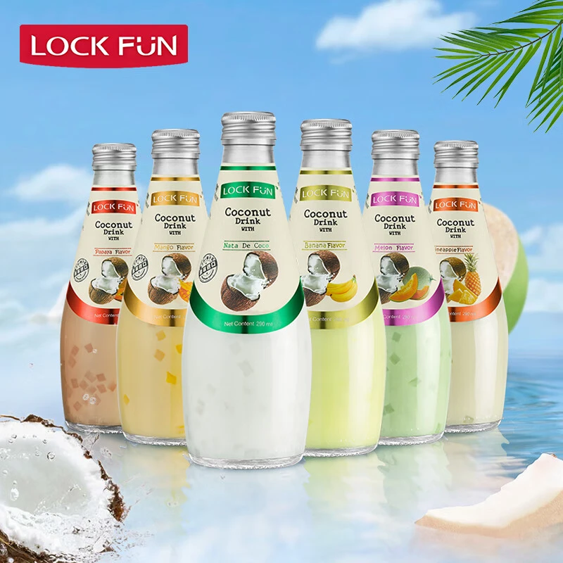 三瓶！乐可芬椰子水饮料整箱泰国进口年货送礼亲戚混合果肉椰美味