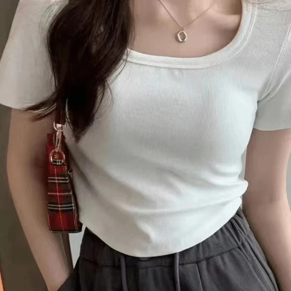 福利款（洗脸巾）设计感纯色百搭修身