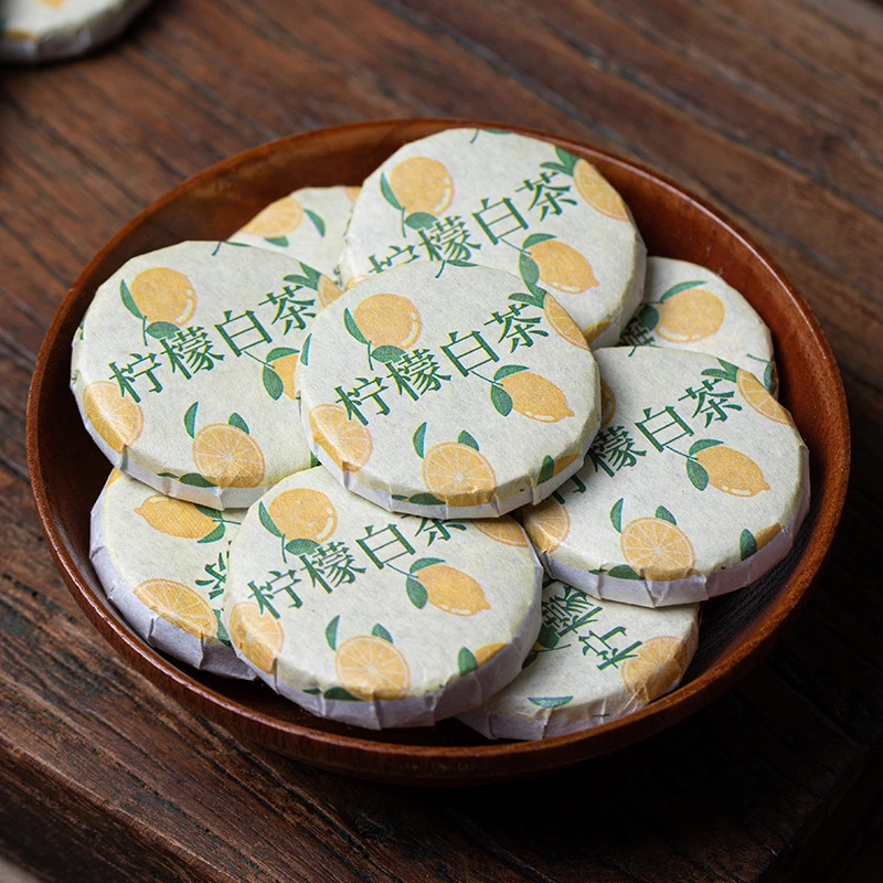 柠檬白茶“小饼茶”