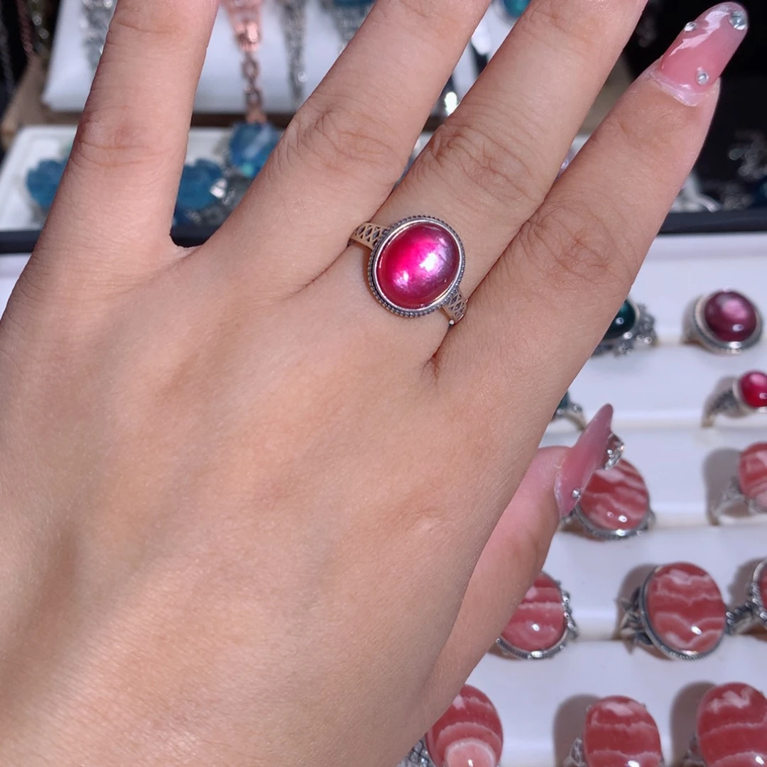 【闪购商品】水晶戒指银S925镶嵌戒指