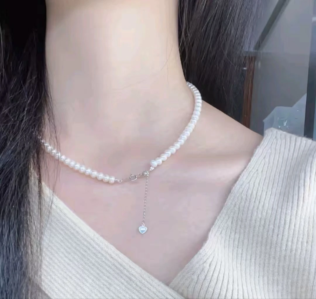 合金项链 珍珠项链