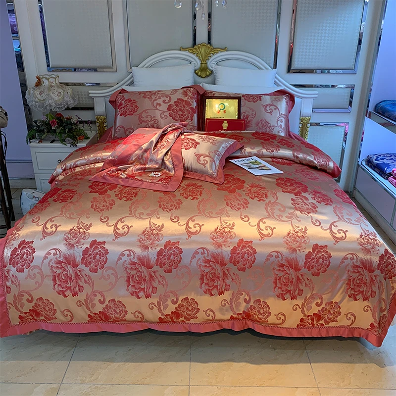 贡缎提花 豆蔻年华四件套 柔软亲肤