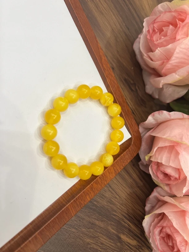 高定珠宝鸡油黄手串ZX166S828