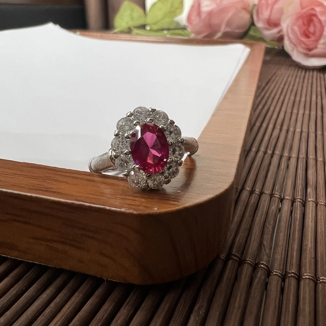 高定珠宝红宝戒指DW605S058