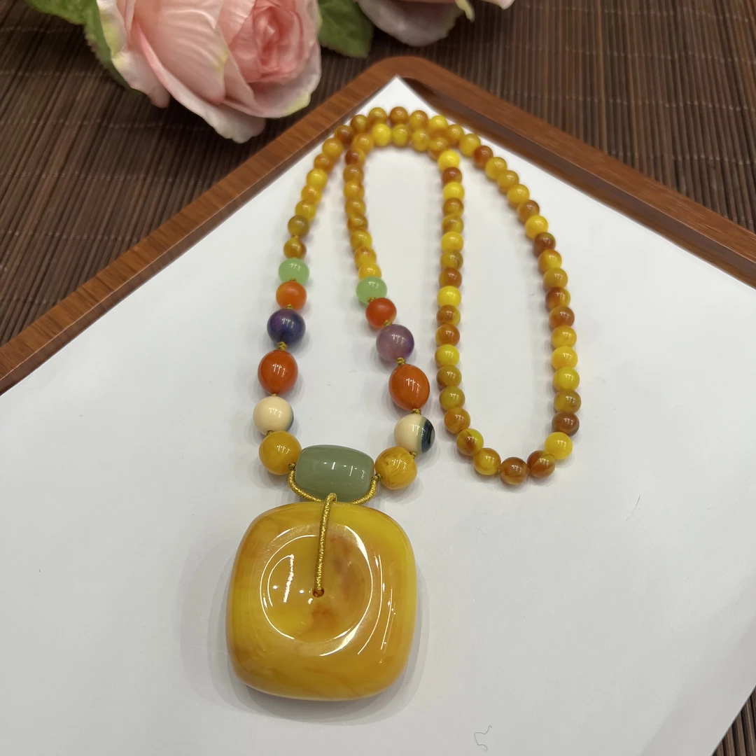 高定珠宝老蜡多宝项链YL318S0028