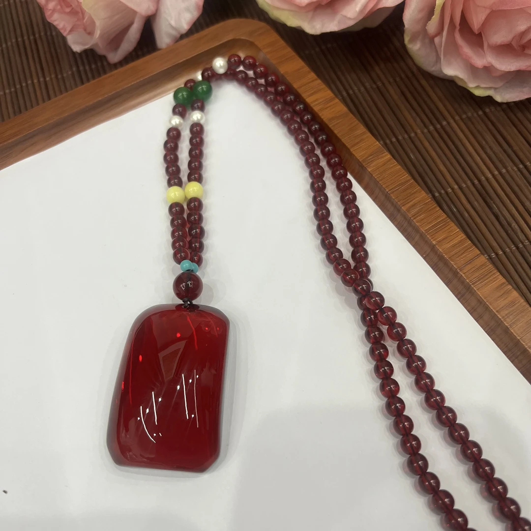 高定珠宝血珀项链ZX649S088