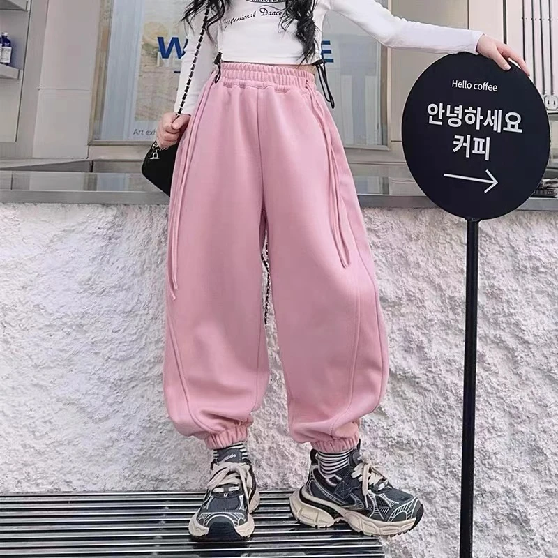 玥玥家~休闲宽松时尚百搭洋气潮童女童运动卫裤