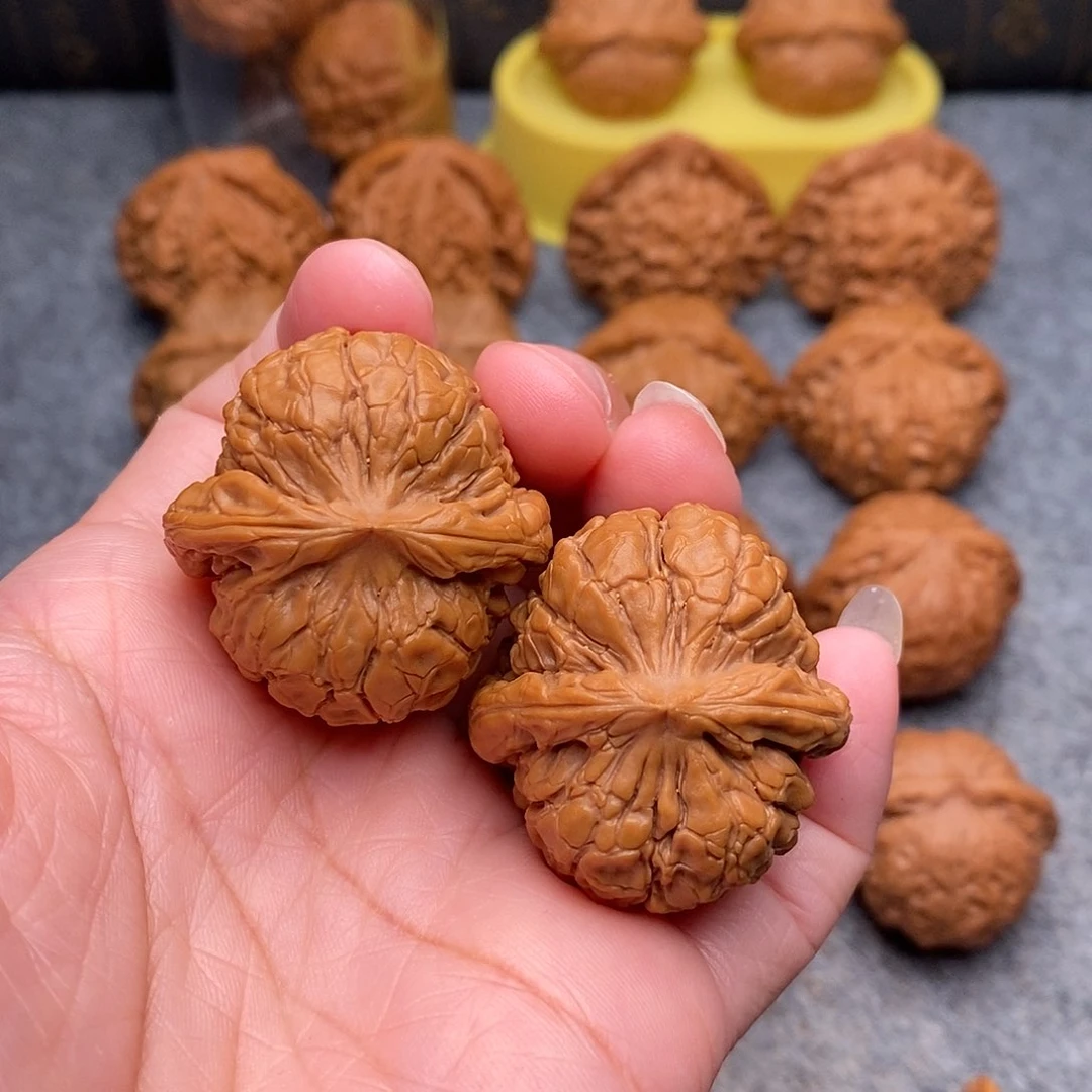 文玩核桃把件精品甲骨纹35全品
