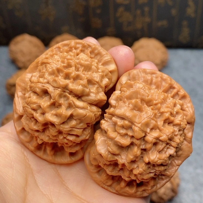 【闪购商品】文玩核桃把件官帽53全
