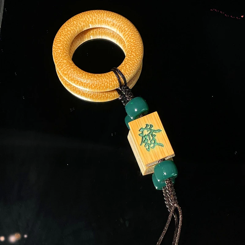 【竹风轩】竹雕刻单配饰 内有十款可选择 实心玉竹 新人浮力必拍