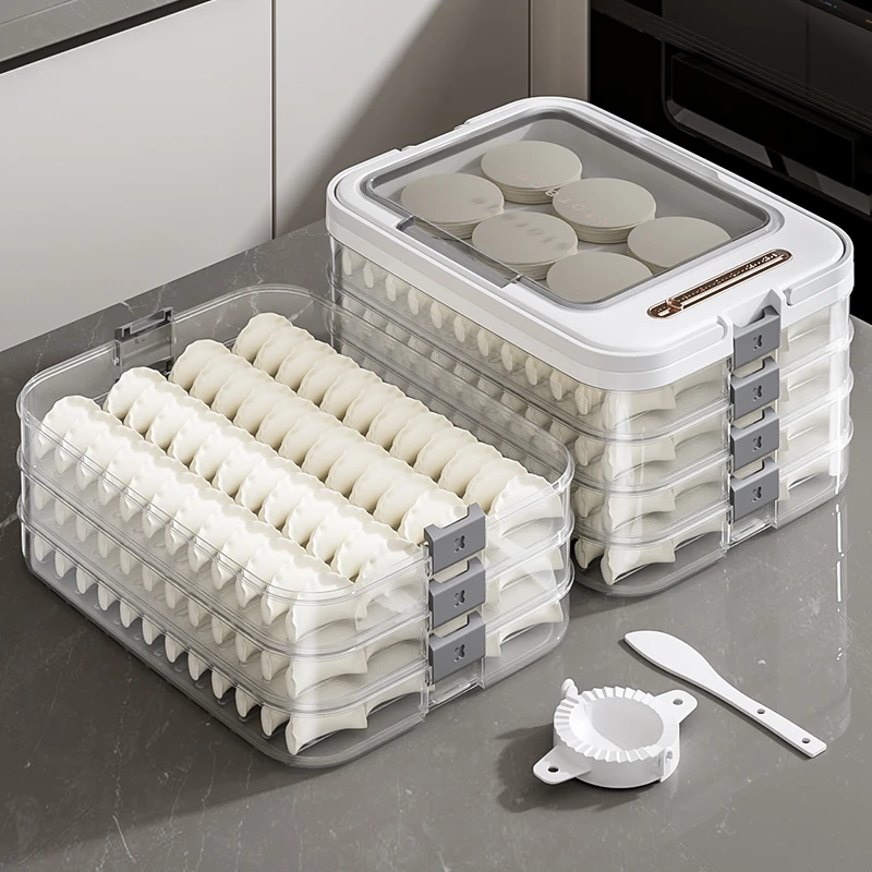 饺子收纳盒冰箱专用饺子盒家用食品级水饺混沌分装速冻密封保鲜盒