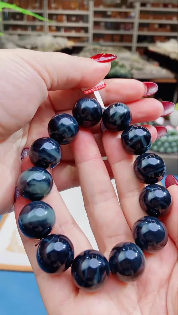 【闪购商品】和田玉手串未镶嵌籽料青花18