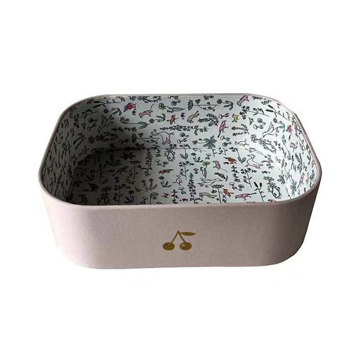 新人20粉色出口韩国樱桃收纳礼盒少女化妆饰品收纳桌面整理