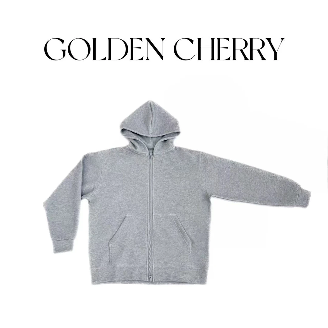 女士纯色简约百搭洋气连帽外套