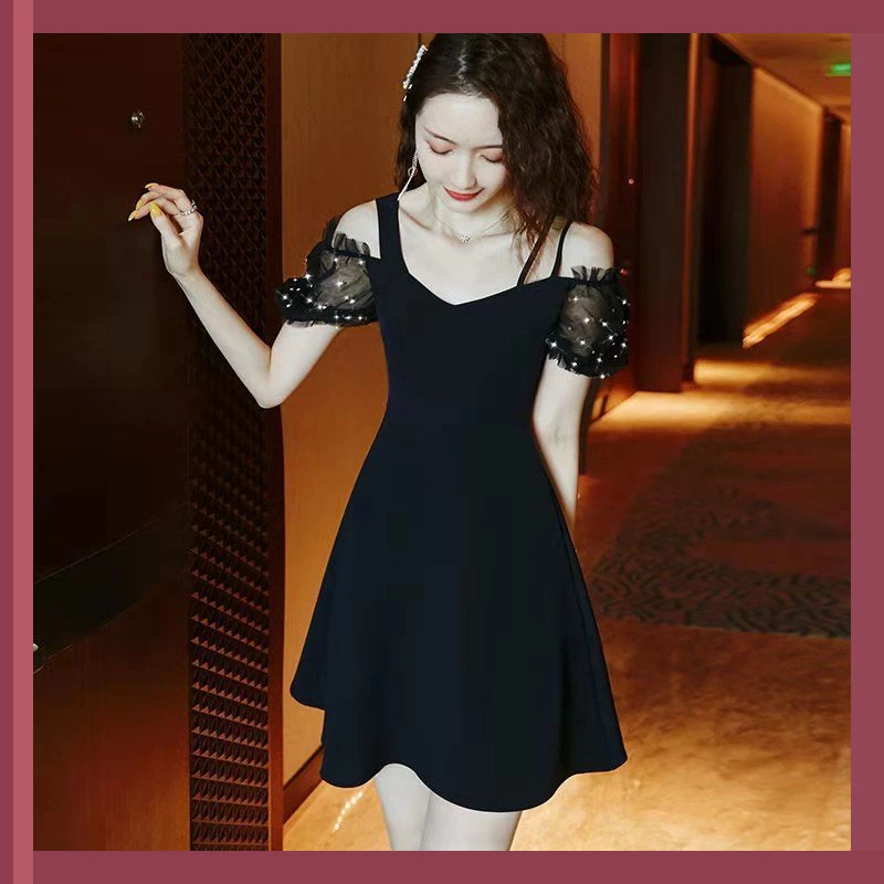 夏季裙子女小个子短袖连衣裙2024新款遮肚打底裙中长款矮简约时尚