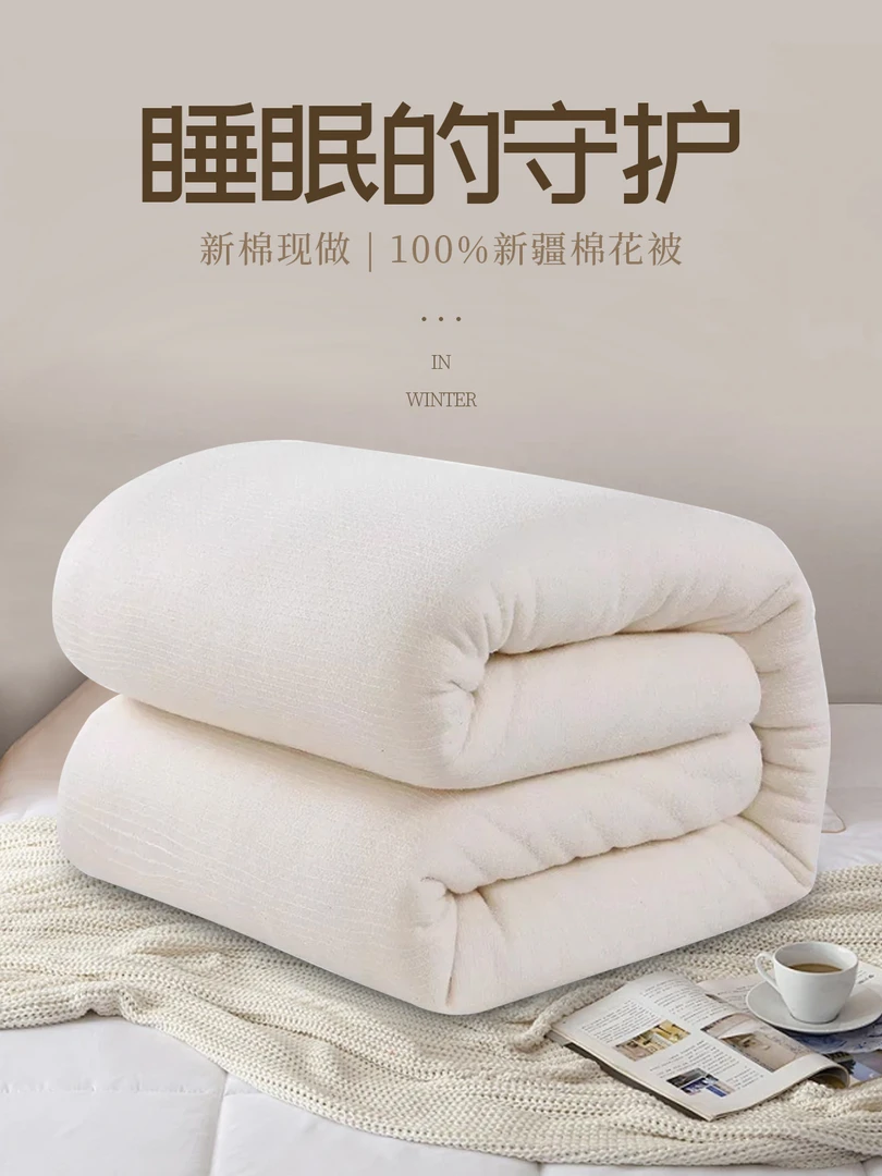 新疆棉被纯棉花被子被芯棉絮床垫被褥子全棉春秋冬被加厚保暖