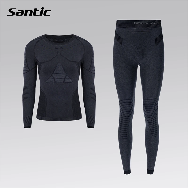 Santic/森地客男女款无缝骑行运动底衫套装户外运动排汗衫 伊文斯