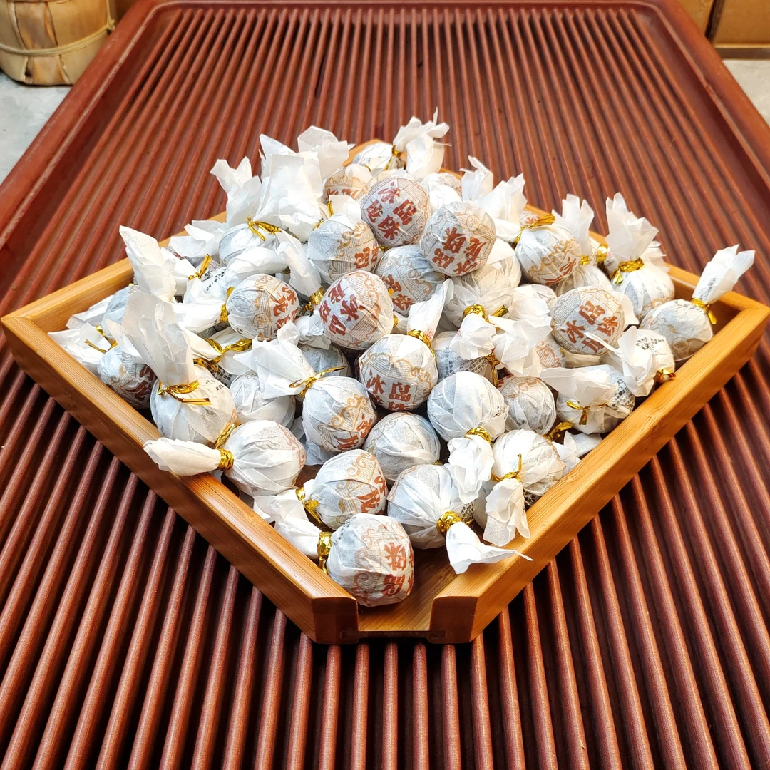 【光头哥分享福利】2023年冰岛糯伍龙珠普洱茶生茶 8g/颗 500g/份