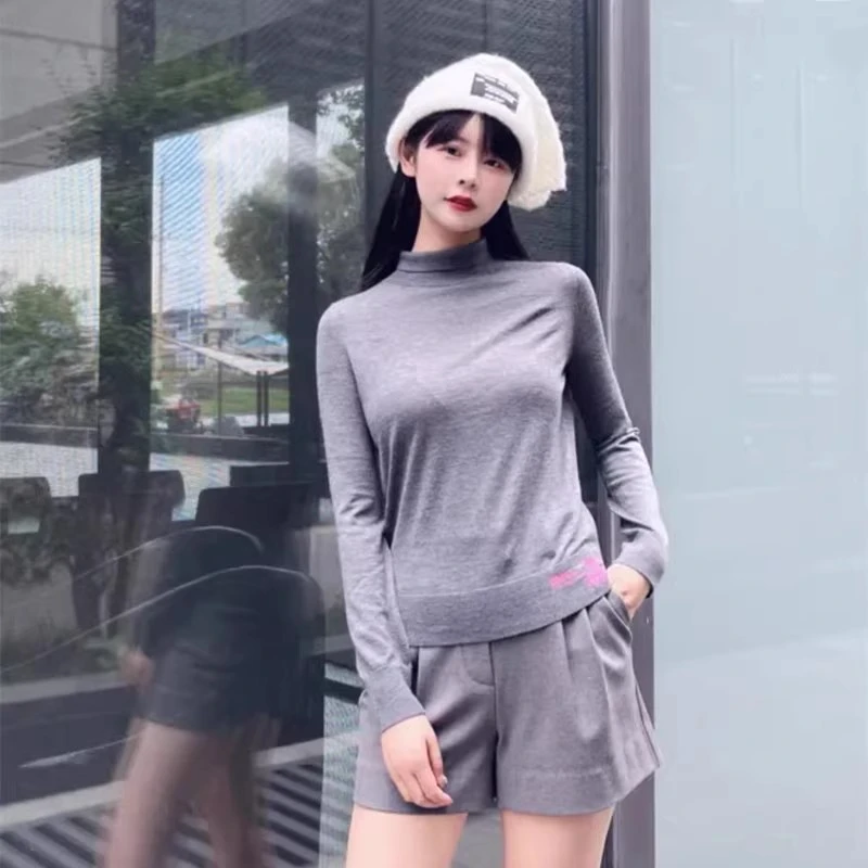 【商场同款】半高领针织秋冬打底衫保暖百搭时尚毛衣女洋气534