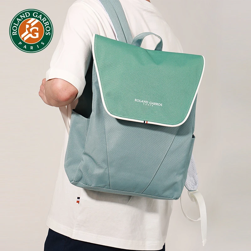 罗兰加洛斯法网网球双肩包男女背包2022新款夏季牛津布旅行运动包