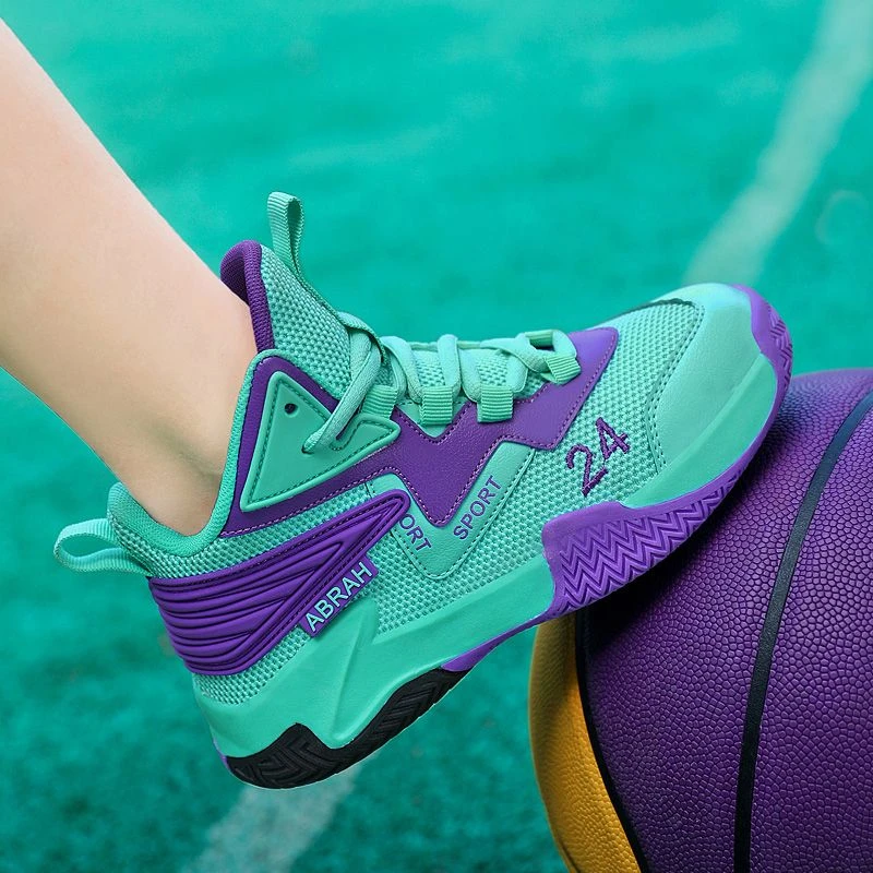 2023儿童篮球鞋秋冬季时尚休闲男童专业实战球鞋摩擦有声音运动鞋