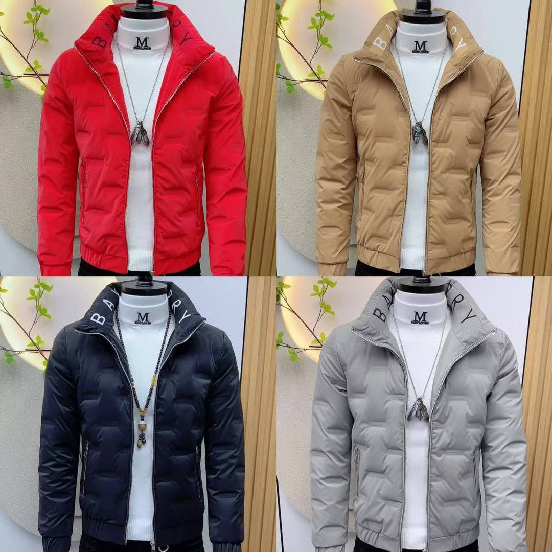 经典冬季品质新款男士时尚百搭修身潮流立领纯色免洗保暖棉衣230