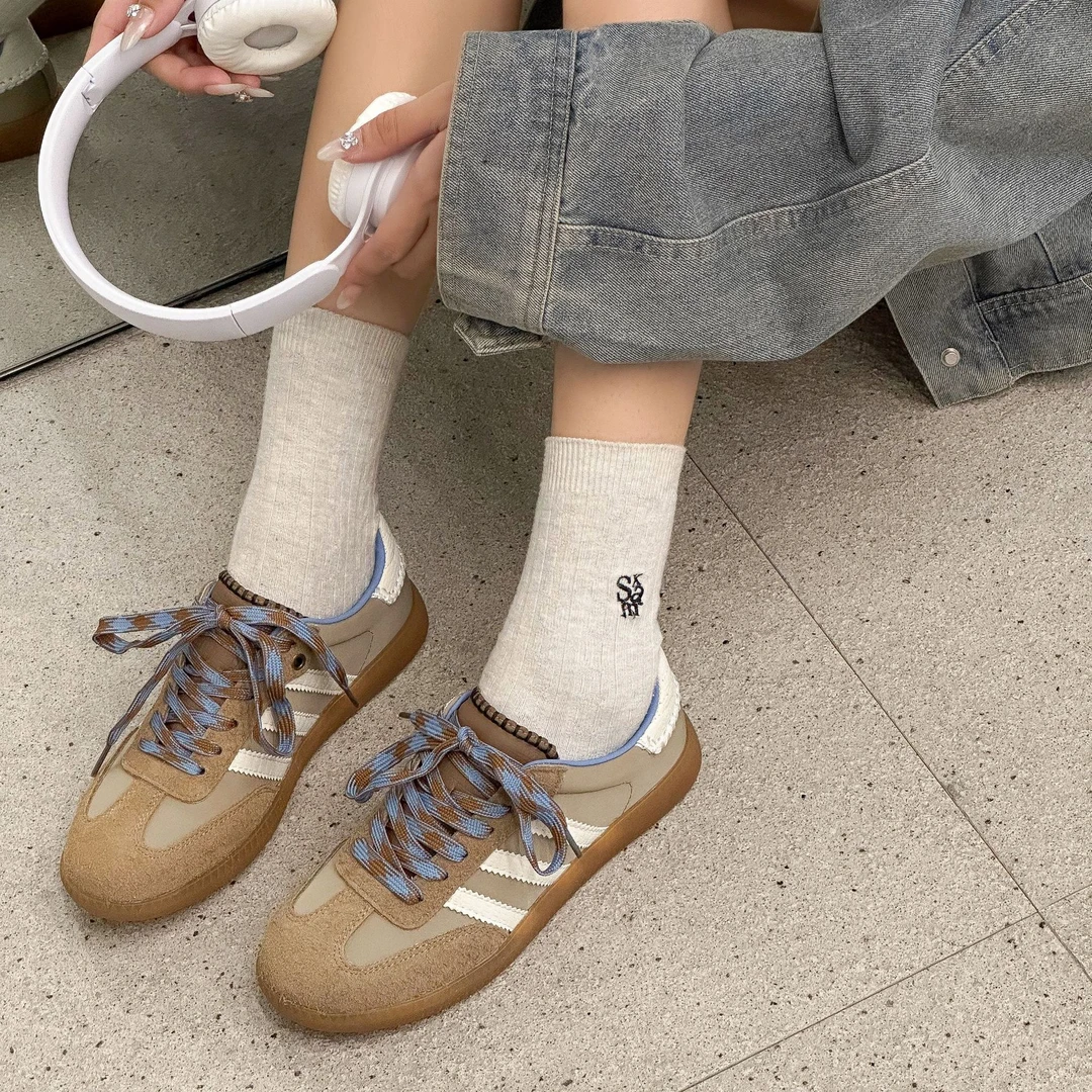 2024女鞋夏季新款鞋子女休闲轻薄透气百搭单鞋德训鞋休闲 运动鞋