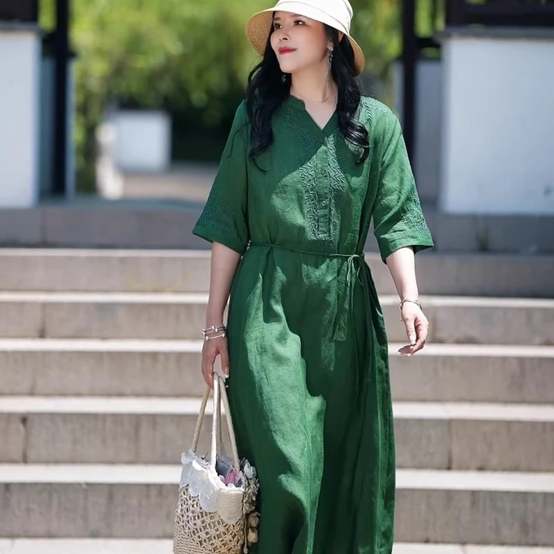 500-599棉麻衬衫衬衣上衣连衣裙