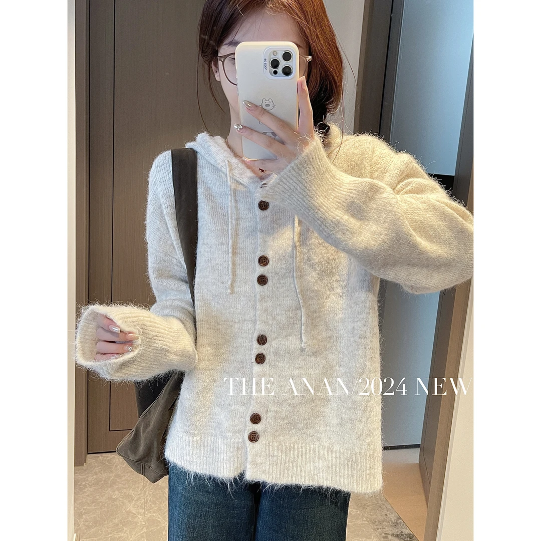 【ANAN】帕丁顿假日 秋季休闲慵懒毛衣外套ANAN13