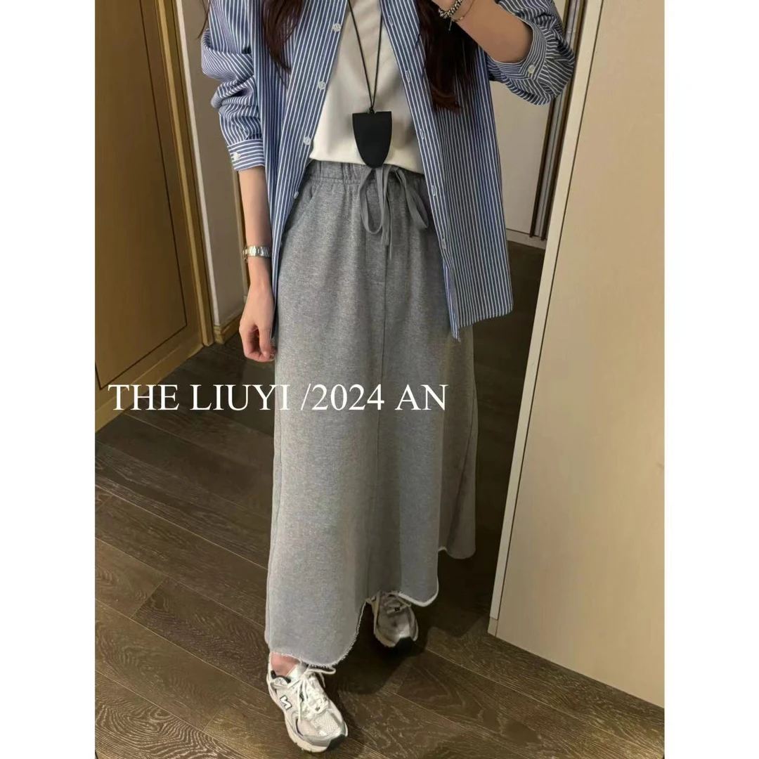 【LIUYI】瘦瘦裙~显瘦休闲半身长裙48036