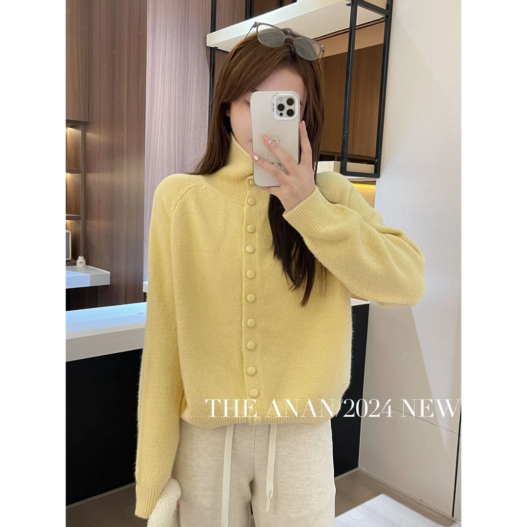 【ANAN】奶油芝士 高领软糯保暖针织衫毛衣ANAN25
