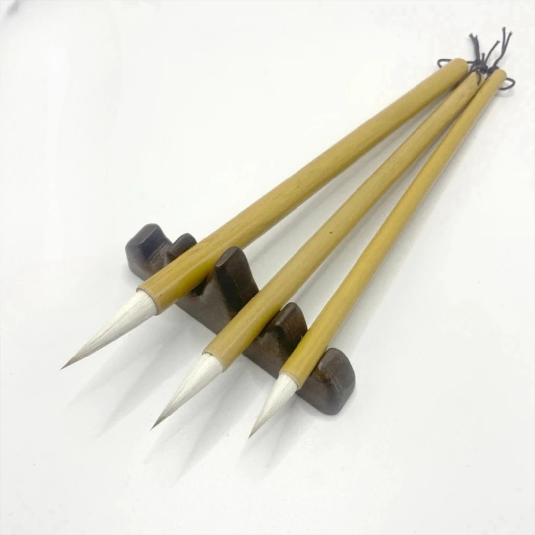 陈氏松鹤笔庄高品质狼羊兼毫毛笔，初学者练习笔，楷隶行画画染色