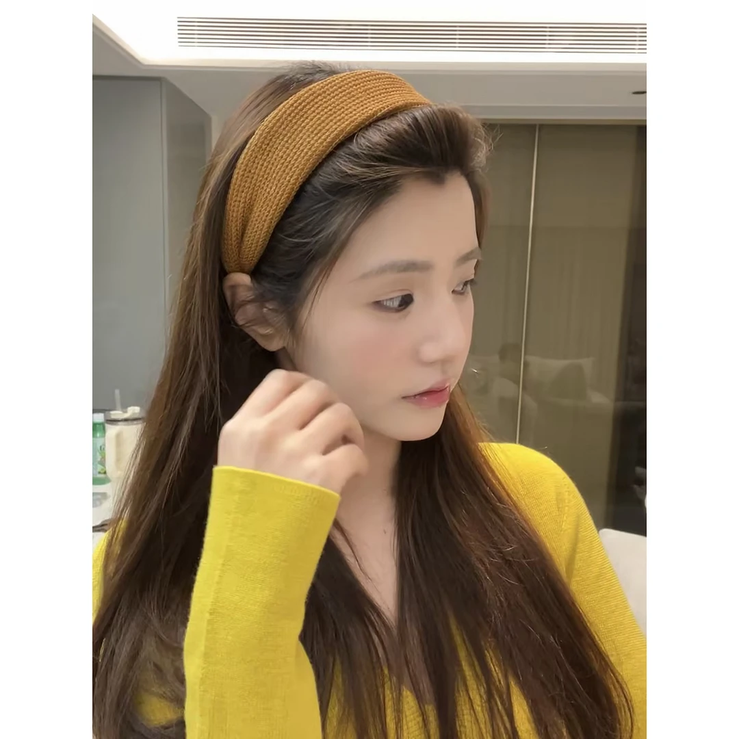 秋冬编织发箍气质百搭博主同款发饰少女简约甜美头饰宽边复古