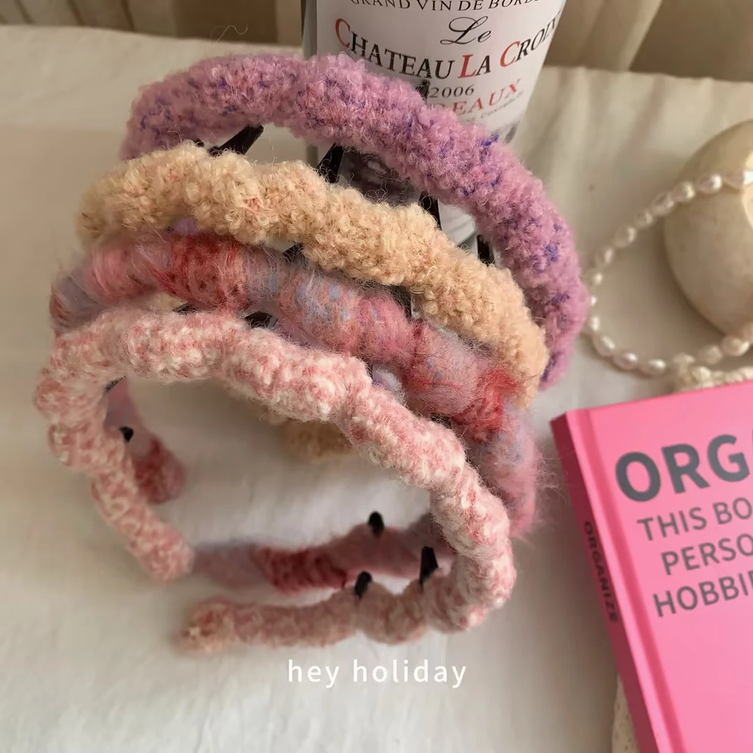 秋冬波浪发箍气质百搭少女发饰时尚简约网红头饰复古彩色韩版甜美