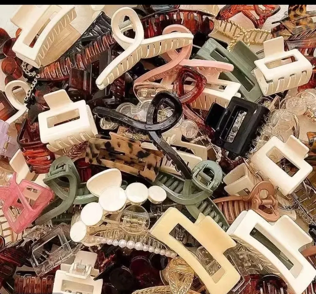 各种形状大中款亚克力抓夹随机