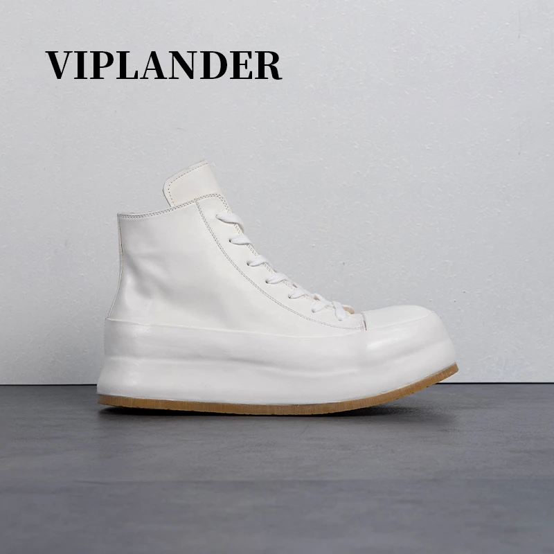 viplander秋冬新款HA1-3短靴中帮做旧马丁靴百搭户外休闲皮靴男