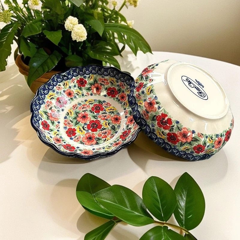 （2）高温瓷釉下彩巴黎春天6英寸圆碟家用陶瓷创意菜碟早餐碟