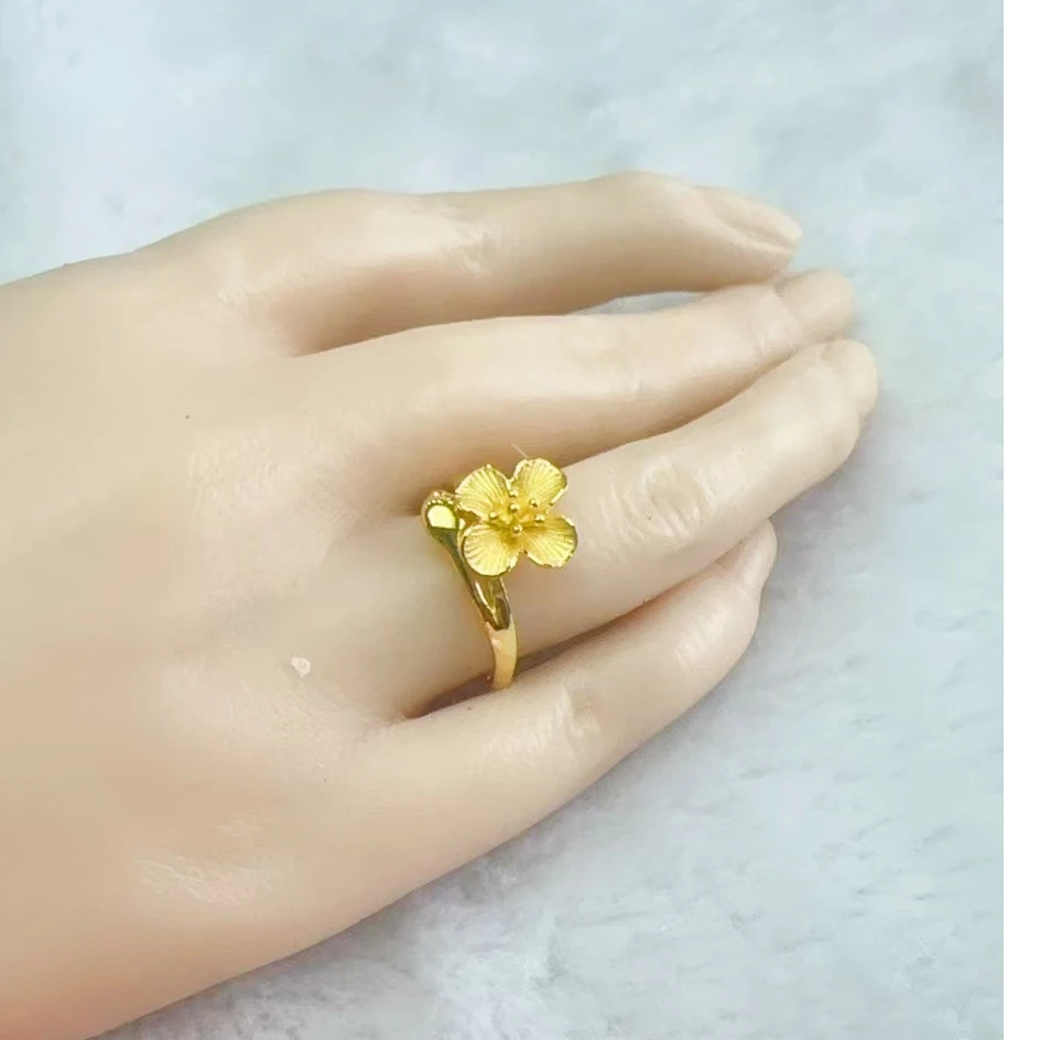 金万福黄金足金戒指3.82克