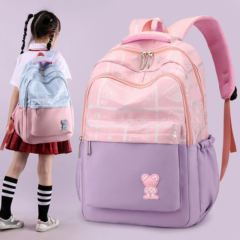 书包女小学生韩版一二三到六年级轻便减负超轻防水多格新款双肩包