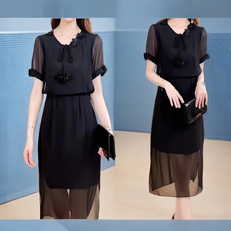 断码女装显瘦气质短款简约长款结婚法式