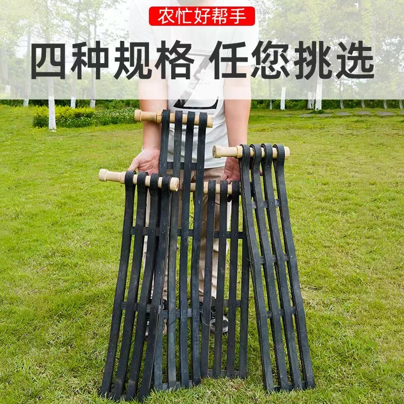 农村打油菜籽连盖收菜籽农具油菜籽菜籽工具老式连盖连枷谷子豆子