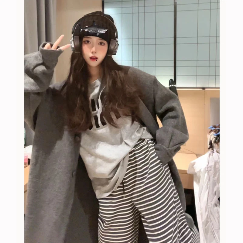 请叫我大韩 完美欧尼开衫毛衣