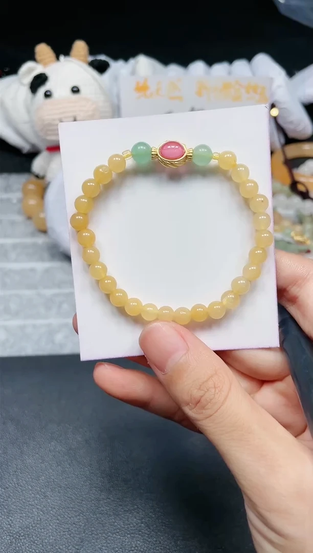 【闪购商品】石英质玉手链未镶嵌冰皇卡6