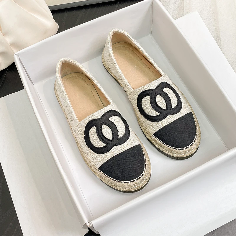 夏季新款软底浅口小香风渔夫鞋女春夏乐福鞋厚底一脚蹬休闲单鞋女