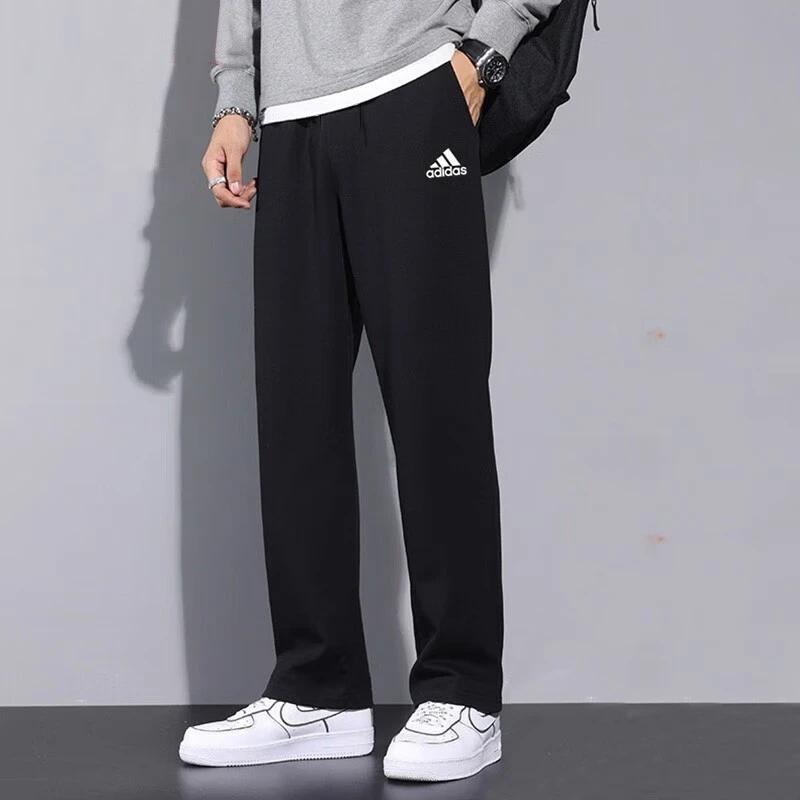 Adidas阿迪达斯针织长裤男装秋季新款休闲运动裤宽松直筒裤IC9425