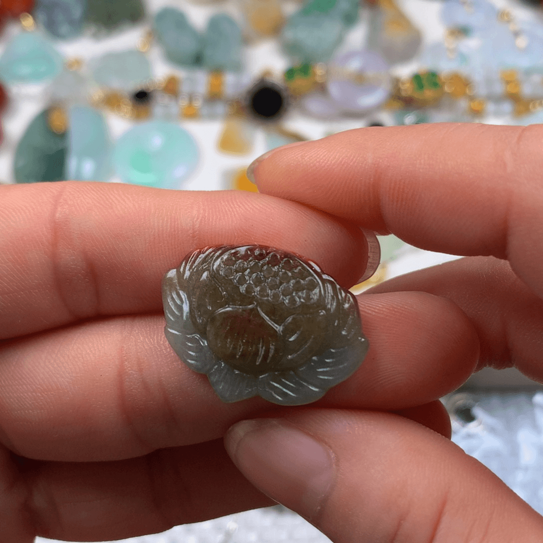 【闪购商品】翡翠颈饰未镶嵌h d gon