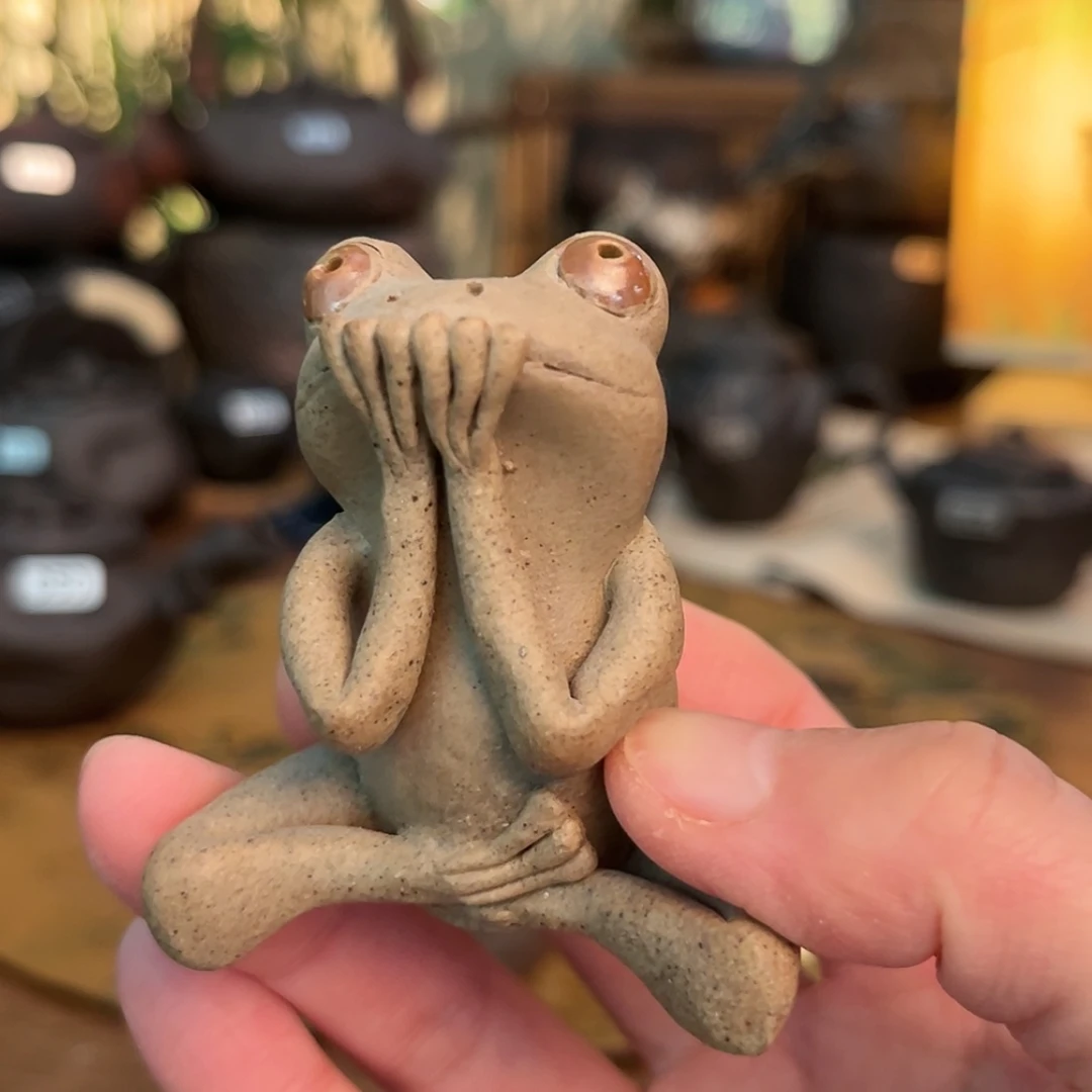 【闪购商品】紫砂陶瓷青蛙