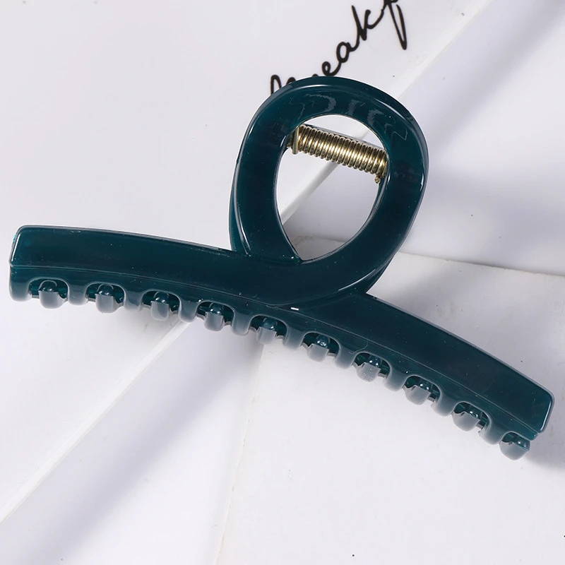 一字款大号盘头发抓夹高颜值网红发饰气质简约后脑勺鲨鱼夹大抓夹