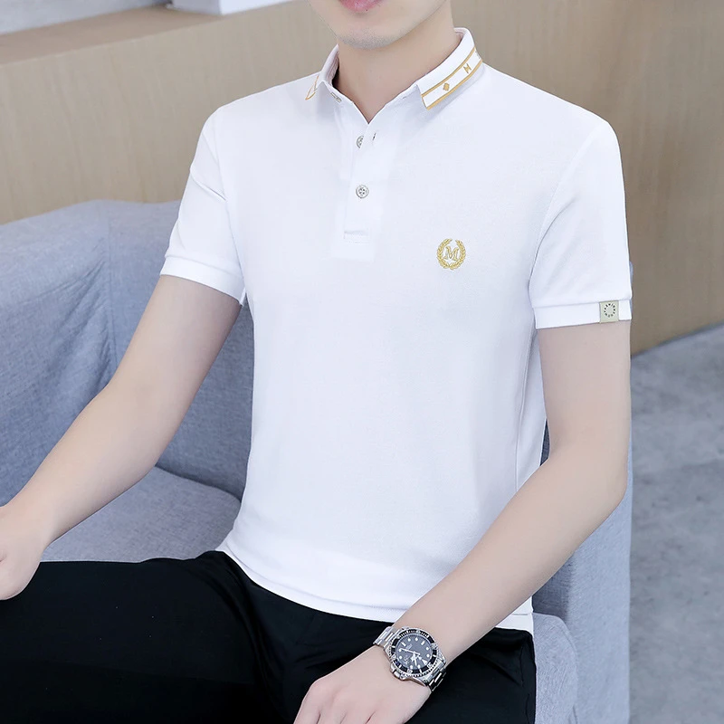 夏季新款百搭商务休闲翻领POLO衫   新 1001