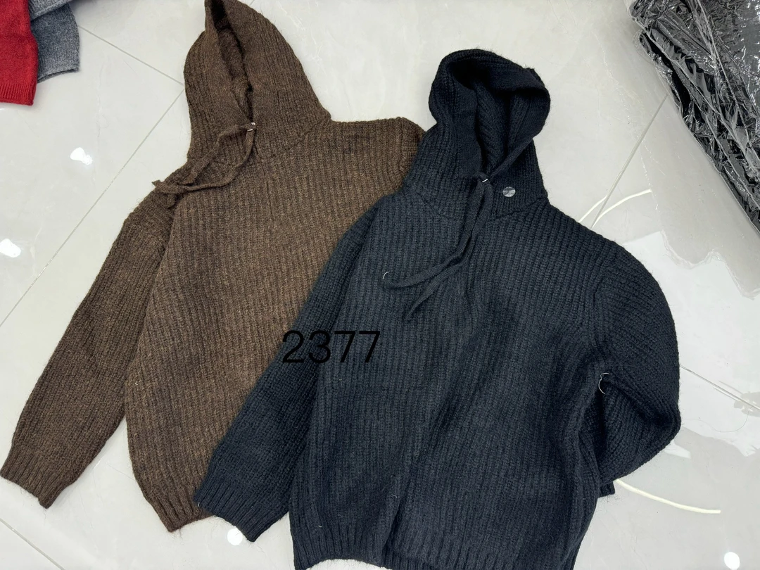 KANGQIN戴帽毛衣2377